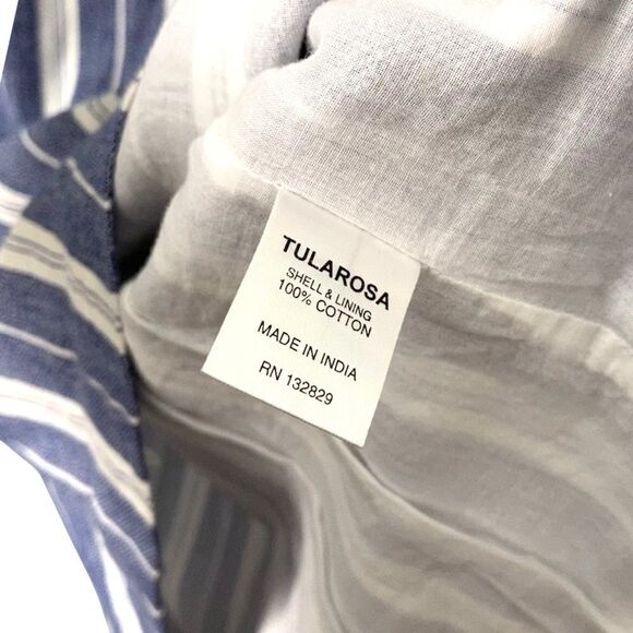 Tularosa Boho Blue Stripped Tunic Dress with Tassel in Size Medium - Picture 13 of 13